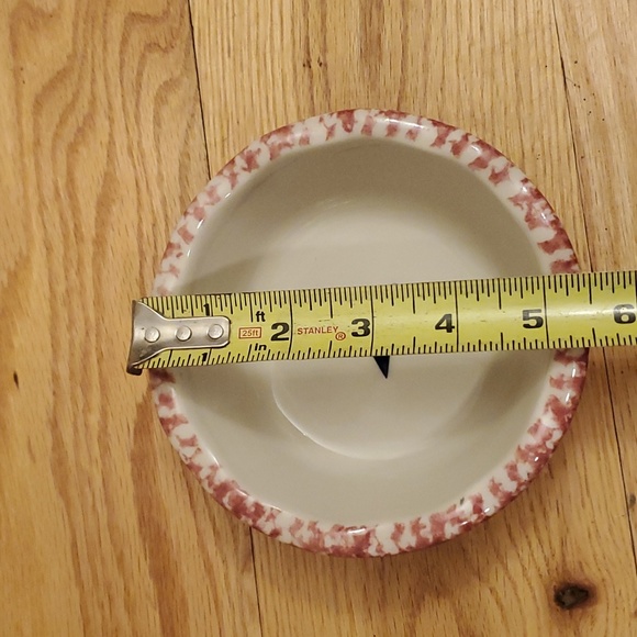 Gerald Henn Workshops Red Trim / Blue Stars Sponge Ware - Picture 4 of 4